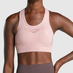 Gymshark NWOT Energy Seamless Sports Bra - Small - Light pink